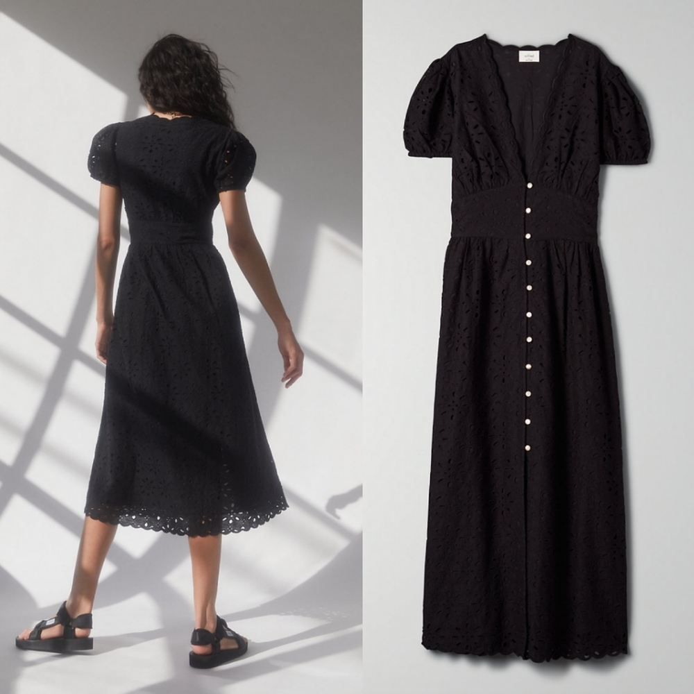 HOLD! Wilfred Jubilee black eyelet dress - Picture 2 of 4